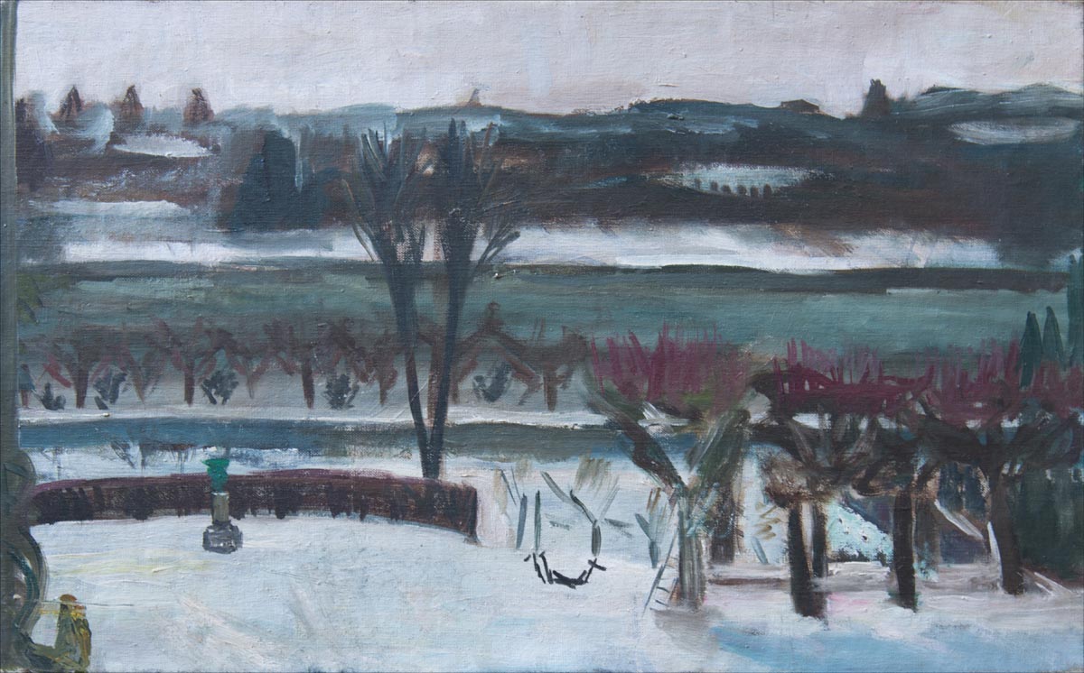 La Seine vue de la Broquette en hiver